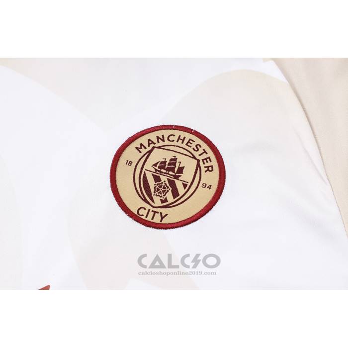 Tuta da Track Manchester City Manica Corta 2024-2025 Giallo - Pantaloncini